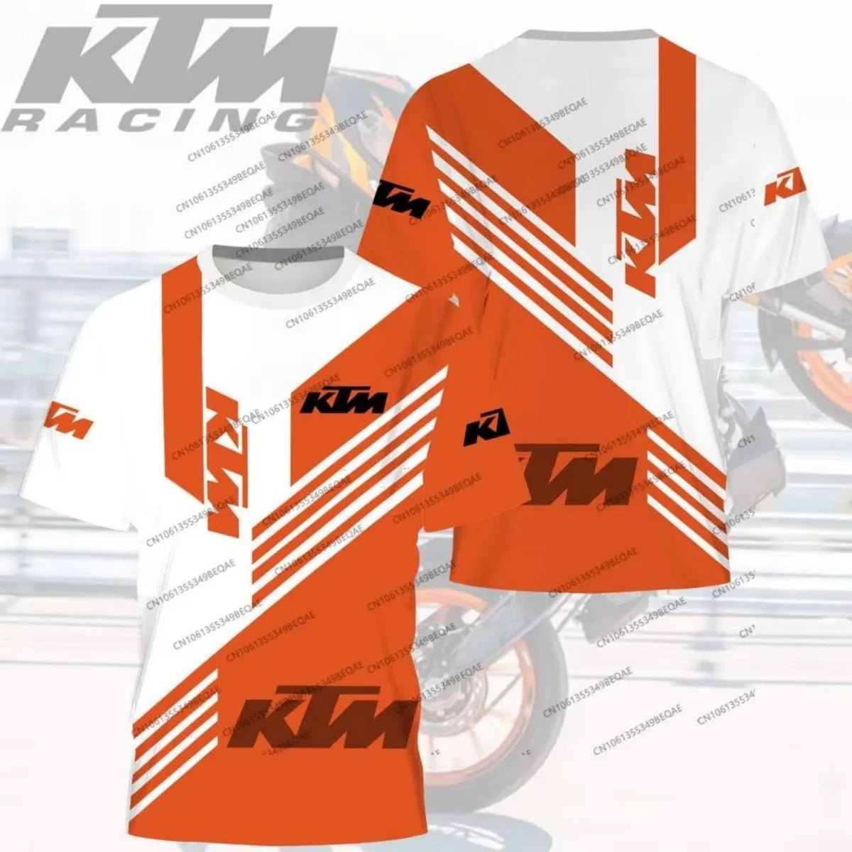 T-shirt imprimé en 3D KTM Racing, Combinaison de moto pour homme, T-shirt respirant pour fan de MotoGP, été - FATAONT-shirt imprimé en 3D KTM Racing, Combinaison de moto pour homme, T-shirt respirant pour fan de MotoGP, étéMode HommeFATAON