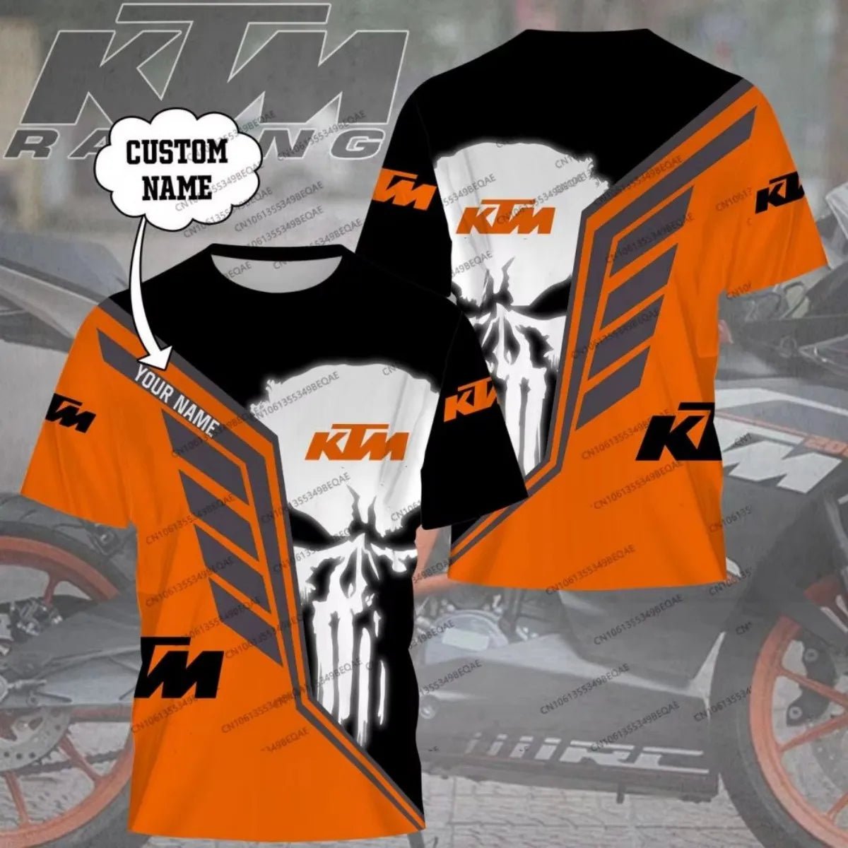 T-shirt imprimé en 3D KTM Racing, Combinaison de moto pour homme, T-shirt respirant pour fan de MotoGP, été - FATAONT-shirt imprimé en 3D KTM Racing, Combinaison de moto pour homme, T-shirt respirant pour fan de MotoGP, étéMode HommeFATAON