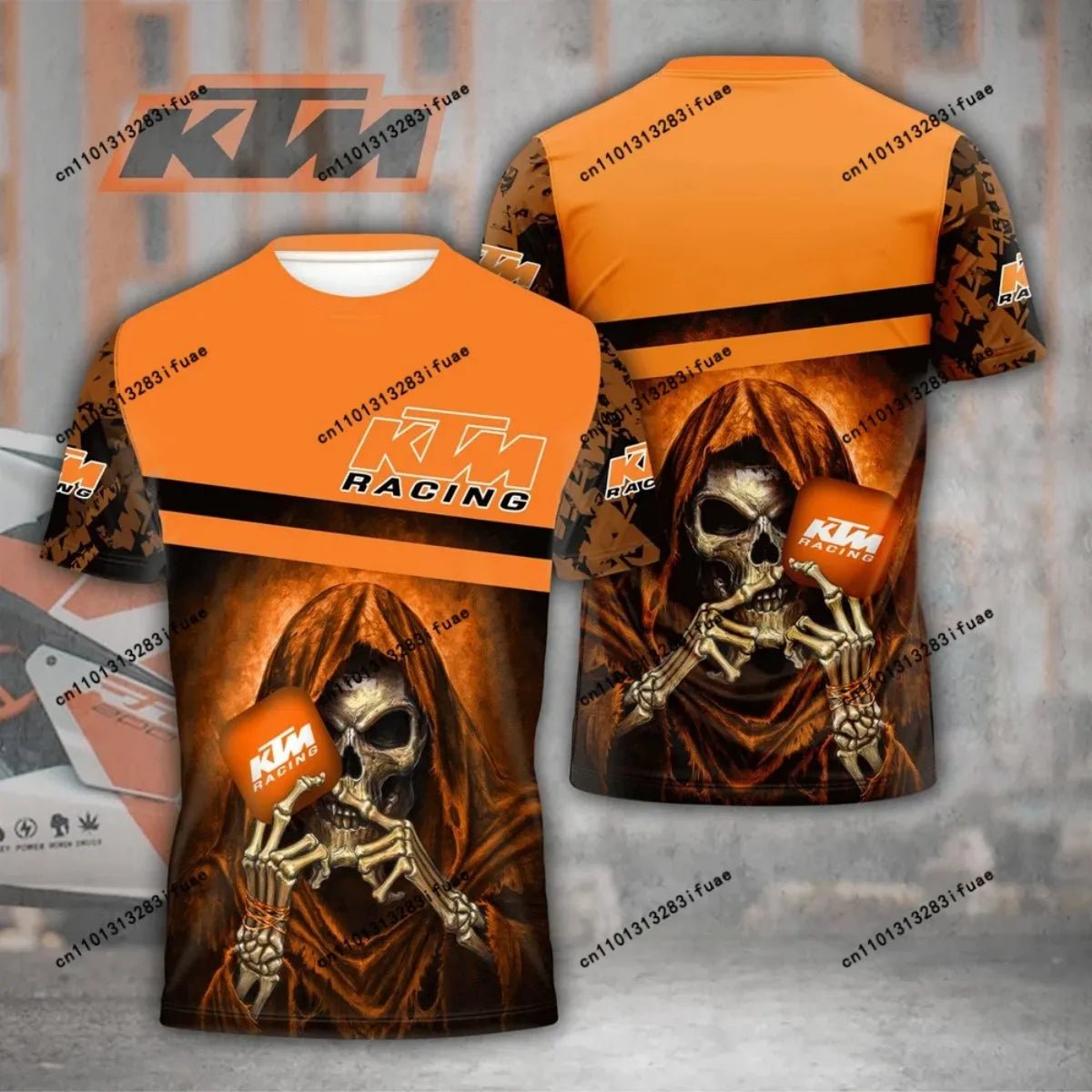 T-shirt imprimé en 3D KTM Racing, Combinaison de moto pour homme, T-shirt respirant pour fan de MotoGP, été - FATAONT-shirt imprimé en 3D KTM Racing, Combinaison de moto pour homme, T-shirt respirant pour fan de MotoGP, étéMode HommeFATAON