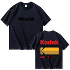 T-shirt imprimé Kodak pour homme 2026, 100 % coton, décontracté, tendance, coupe ample à manches courtes - FATAONT-shirt imprimé Kodak pour homme 2026, 100 % coton, décontracté, tendance, coupe ample à manches courtesMode HommeFATAON