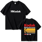 T-shirt imprimé Kodak pour homme 2026, 100 % coton, décontracté, tendance, coupe ample à manches courtes - FATAONT-shirt imprimé Kodak pour homme 2026, 100 % coton, décontracté, tendance, coupe ample à manches courtesMode HommeFATAON