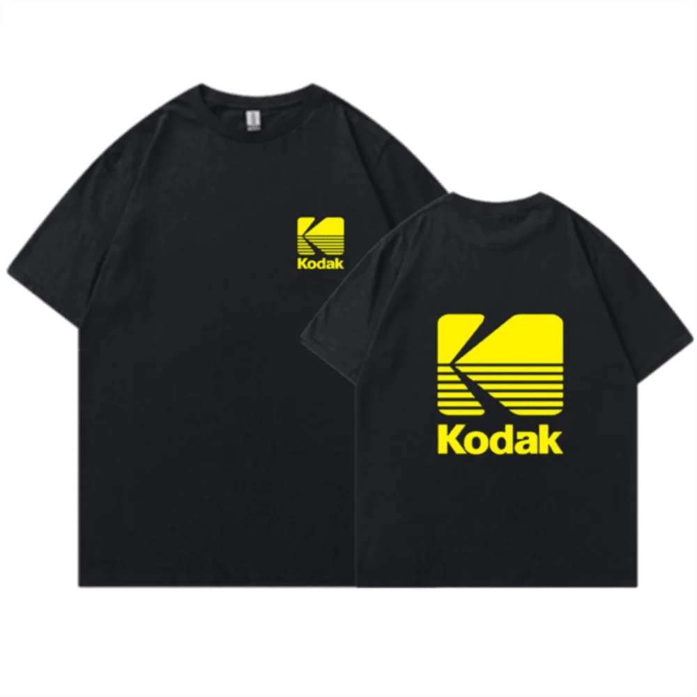 T-shirt Kodak 2026, unisexe, style coréen d'été, ample, imprimé, à manches courtes, en pur coton, style Harajuku surdimensionné. - FATAONT-shirt Kodak 2026, unisexe, style coréen d'été, ample, imprimé, à manches courtes, en pur coton, style Harajuku surdimensionné.Mode HommeFATAON