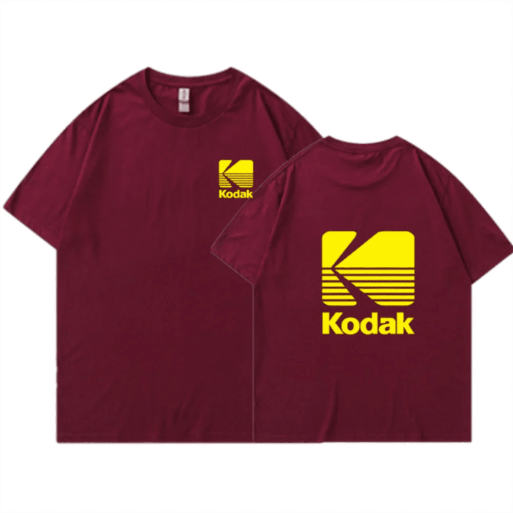 T-shirt Kodak 2026, unisexe, style coréen d'été, ample, imprimé, à manches courtes, en pur coton, style Harajuku surdimensionné. - FATAONT-shirt Kodak 2026, unisexe, style coréen d'été, ample, imprimé, à manches courtes, en pur coton, style Harajuku surdimensionné.Mode HommeFATAON