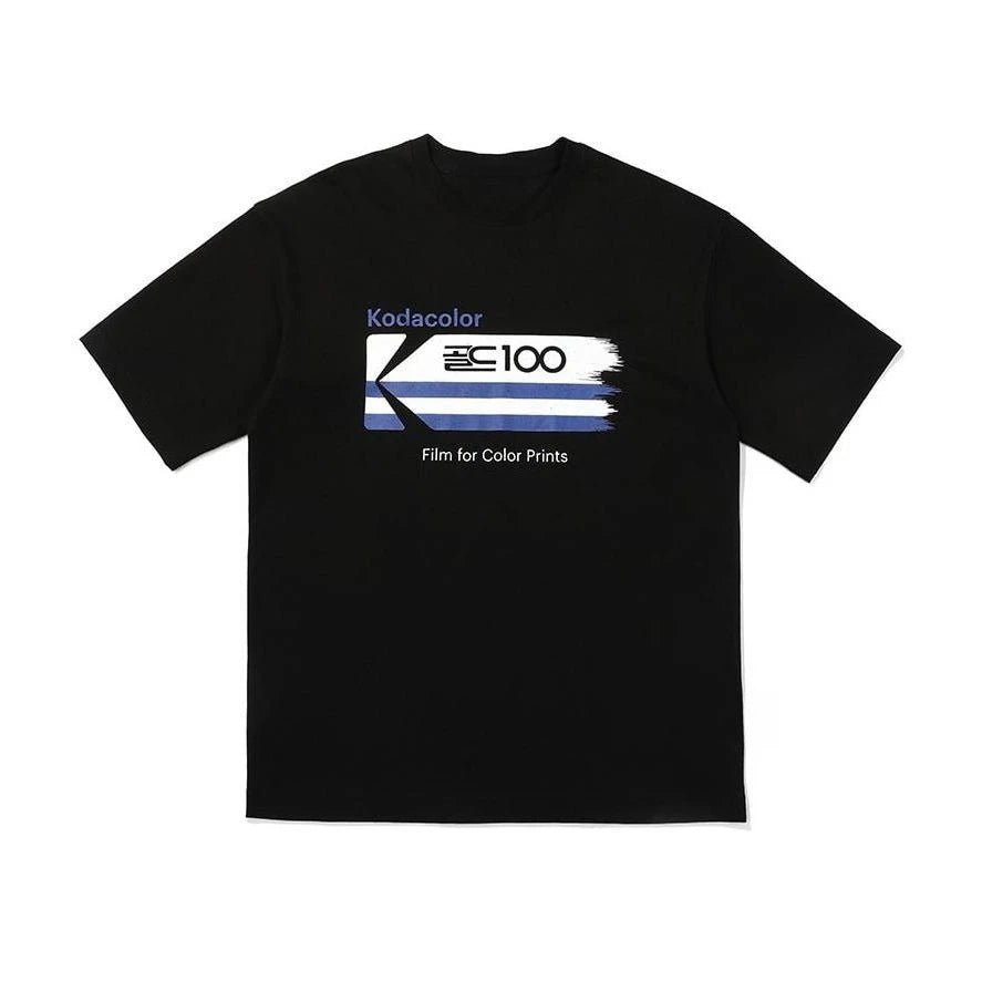 T-shirt unisexe en coton Kodak Polychrome Rainbow Back Print, style vintage rétro, manches courtes, Y2K, streetwear décontracté, motif graphique film - FATAONT-shirt unisexe en coton Kodak Polychrome Rainbow Back Print, style vintage rétro, manches courtes, Y2K, streetwear décontracté, motif graphique filmMode HommeFATAON