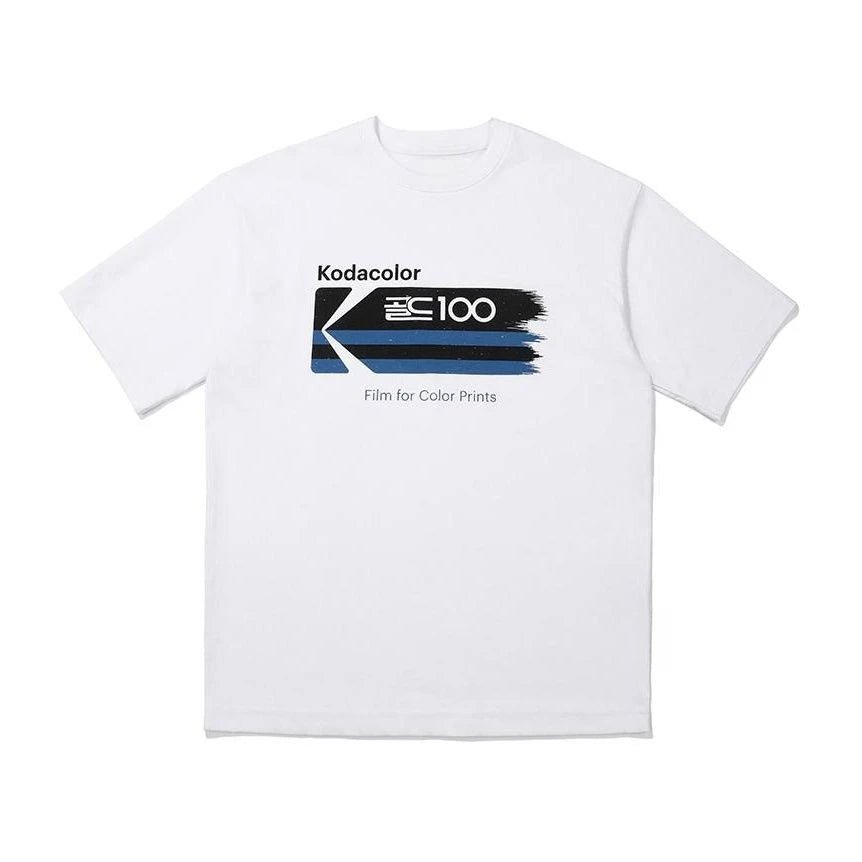 T-shirt unisexe en coton Kodak Polychrome Rainbow Back Print, style vintage rétro, manches courtes, Y2K, streetwear décontracté, motif graphique film - FATAONT-shirt unisexe en coton Kodak Polychrome Rainbow Back Print, style vintage rétro, manches courtes, Y2K, streetwear décontracté, motif graphique filmMode HommeFATAON