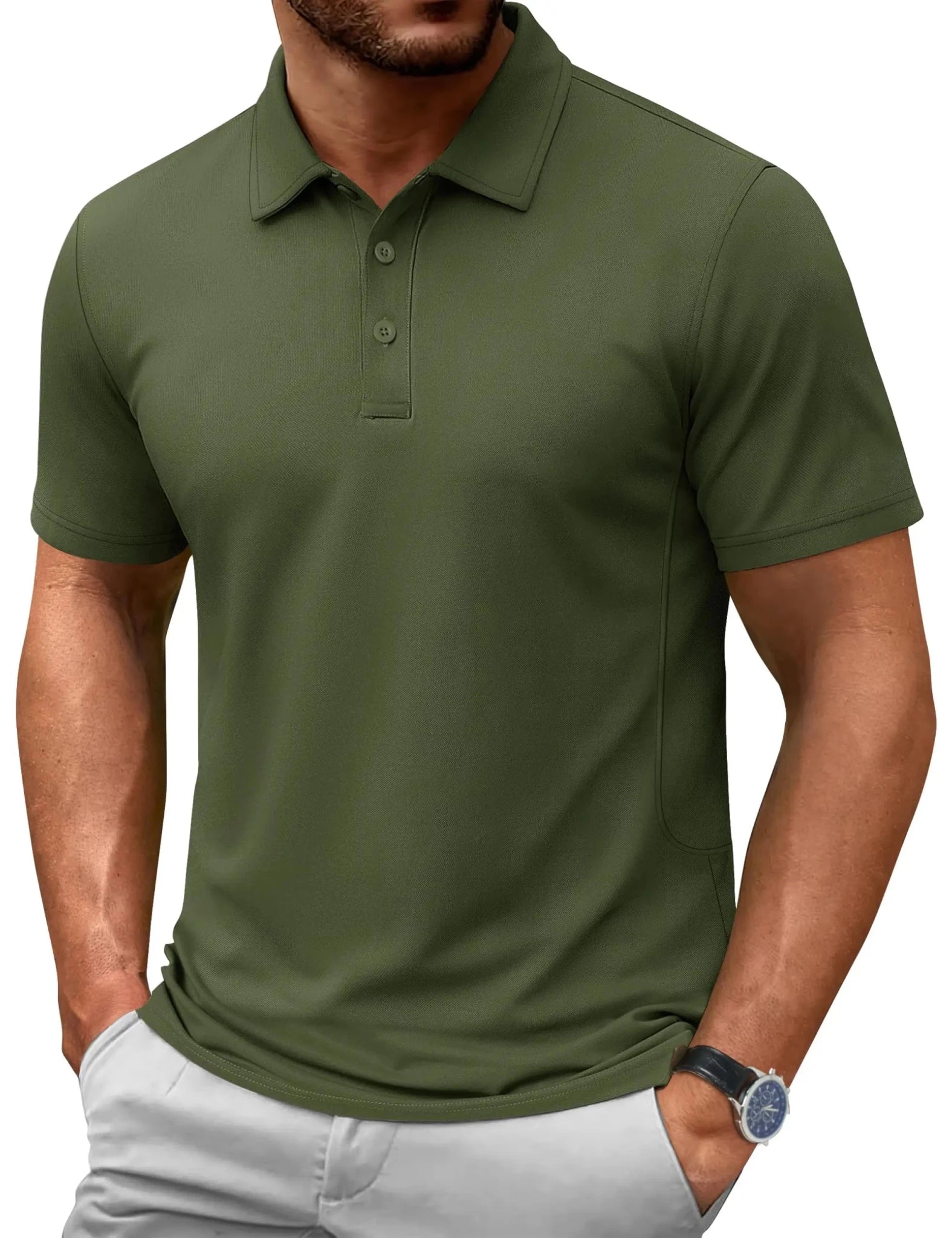 TACVASEN-Polo d'été 72% en coton pour homme, t-shirt de golf respirant, sport actif, randonnée, t-shirts de travail décontractés - FATAONTACVASEN-Polo d'été 72% en coton pour homme, t-shirt de golf respirant, sport actif, randonnée, t-shirts de travail décontractésMode HommeFATAON