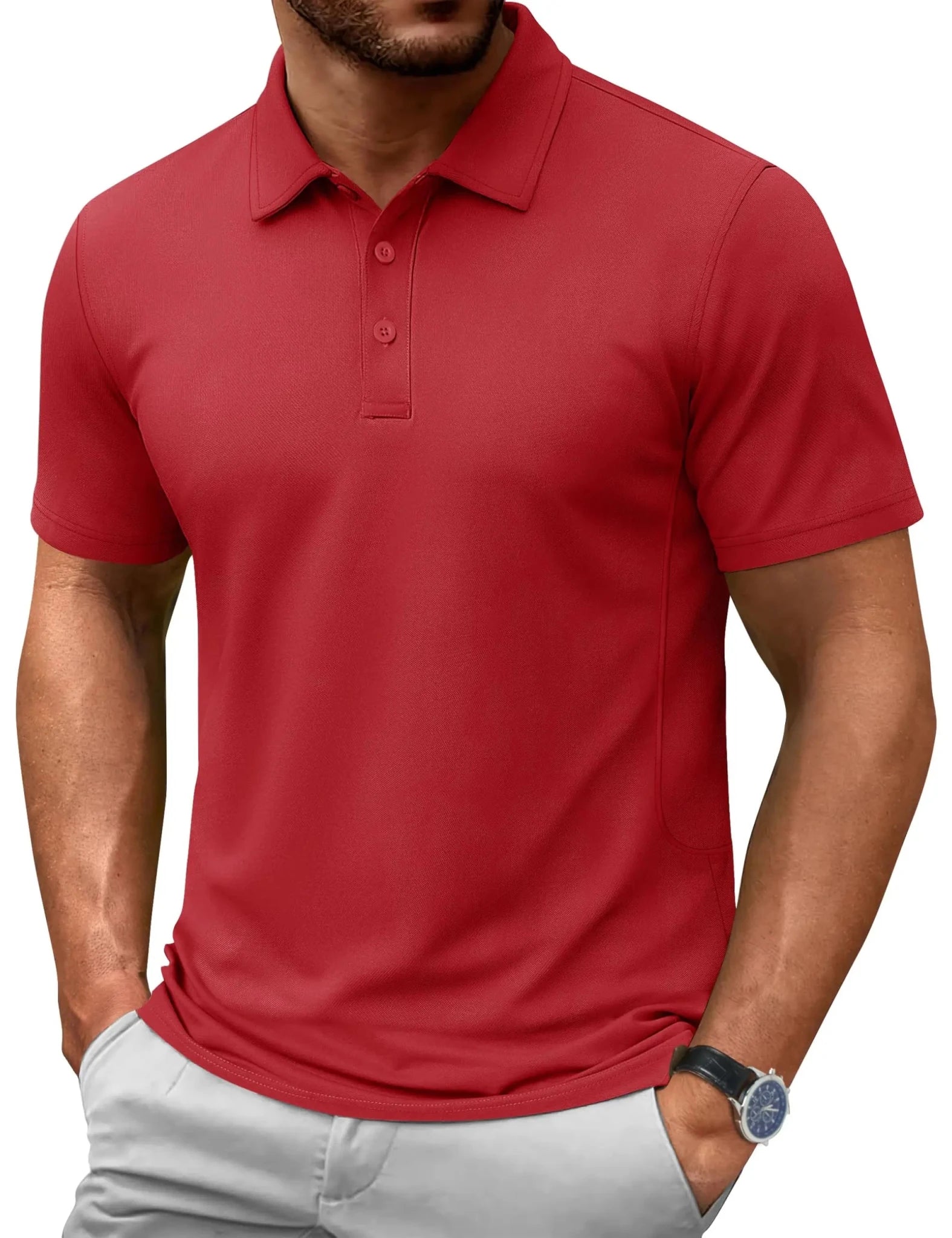 TACVASEN-Polo d'été 72% en coton pour homme, t-shirt de golf respirant, sport actif, randonnée, t-shirts de travail décontractés - FATAONTACVASEN-Polo d'été 72% en coton pour homme, t-shirt de golf respirant, sport actif, randonnée, t-shirts de travail décontractésMode HommeFATAON