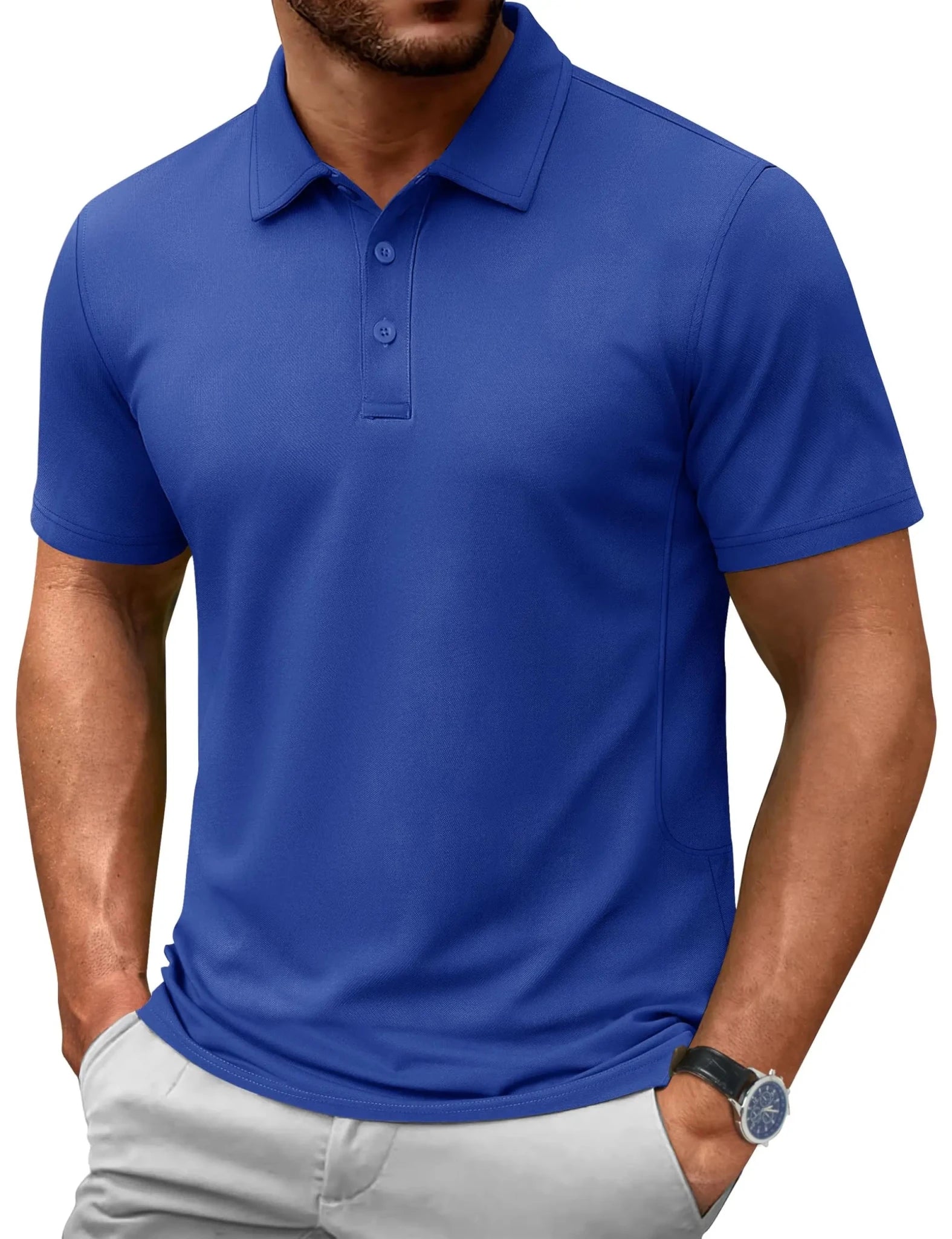 TACVASEN-Polo d'été 72% en coton pour homme, t-shirt de golf respirant, sport actif, randonnée, t-shirts de travail décontractés - FATAONTACVASEN-Polo d'été 72% en coton pour homme, t-shirt de golf respirant, sport actif, randonnée, t-shirts de travail décontractésMode HommeFATAON