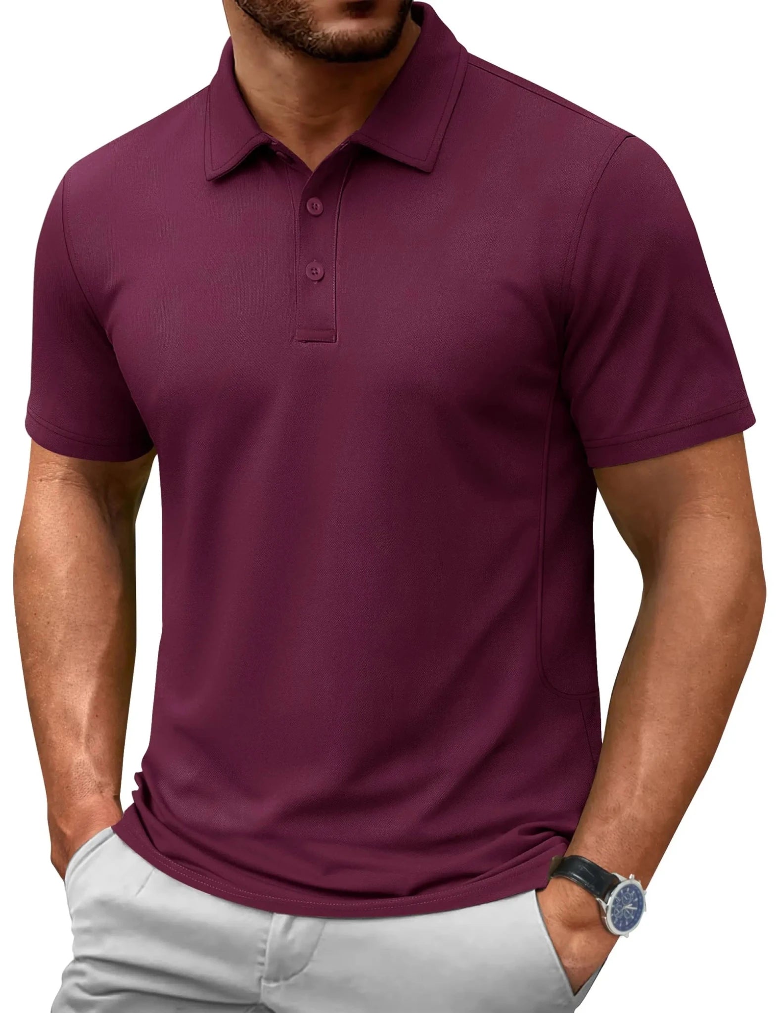 TACVASEN-Polo d'été 72% en coton pour homme, t-shirt de golf respirant, sport actif, randonnée, t-shirts de travail décontractés - FATAONTACVASEN-Polo d'été 72% en coton pour homme, t-shirt de golf respirant, sport actif, randonnée, t-shirts de travail décontractésMode HommeFATAON