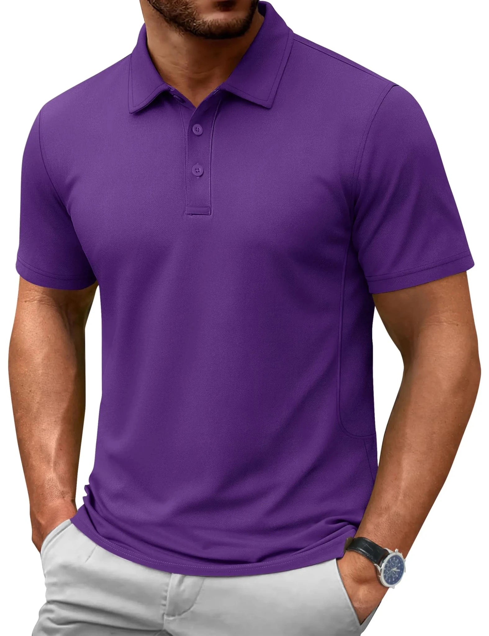 TACVASEN-Polo d'été 72% en coton pour homme, t-shirt de golf respirant, sport actif, randonnée, t-shirts de travail décontractés - FATAONTACVASEN-Polo d'été 72% en coton pour homme, t-shirt de golf respirant, sport actif, randonnée, t-shirts de travail décontractésMode HommeFATAON