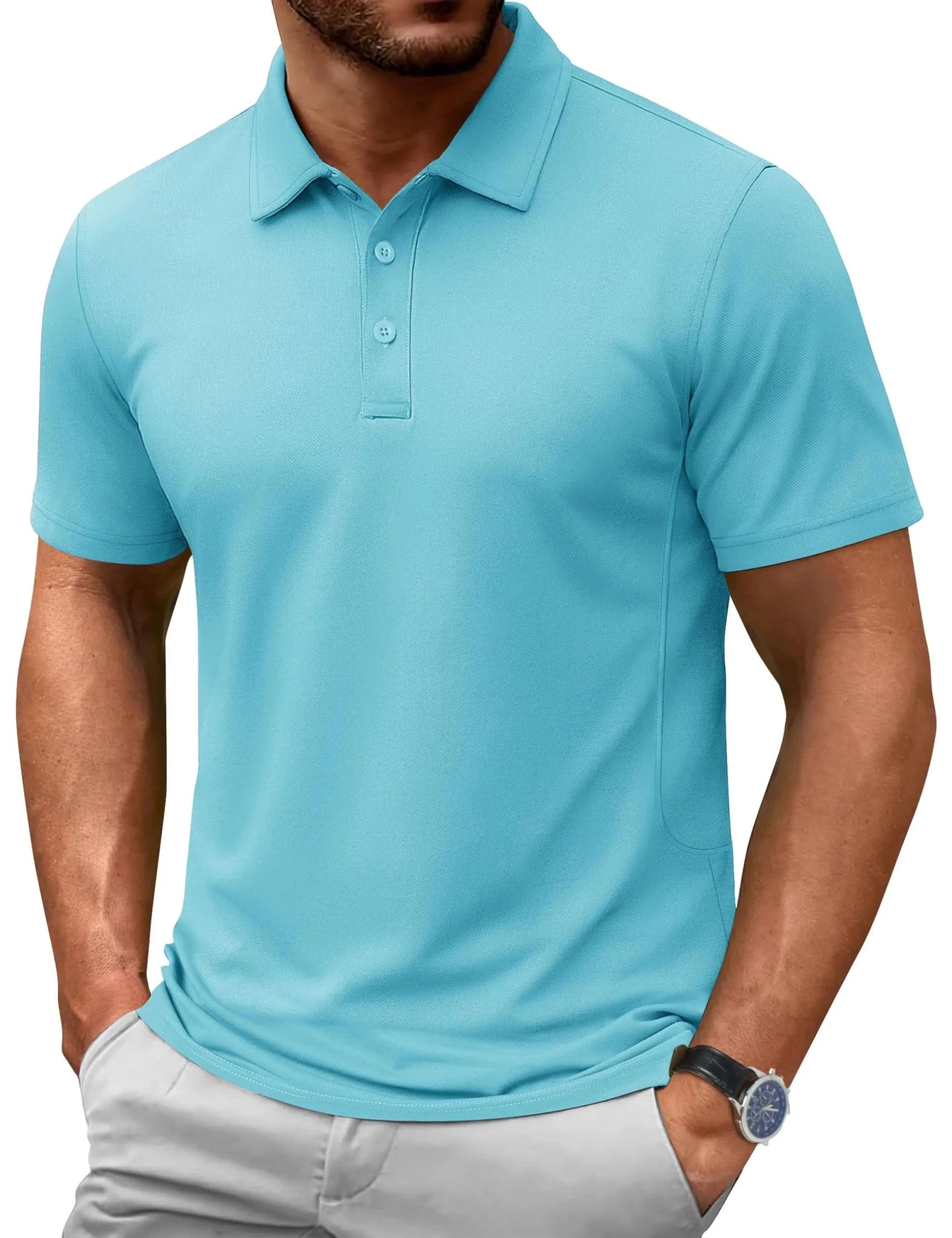 TACVASEN-Polo d'été 72% en coton pour homme, t-shirt de golf respirant, sport actif, randonnée, t-shirts de travail décontractés - FATAONTACVASEN-Polo d'été 72% en coton pour homme, t-shirt de golf respirant, sport actif, randonnée, t-shirts de travail décontractésMode HommeFATAON