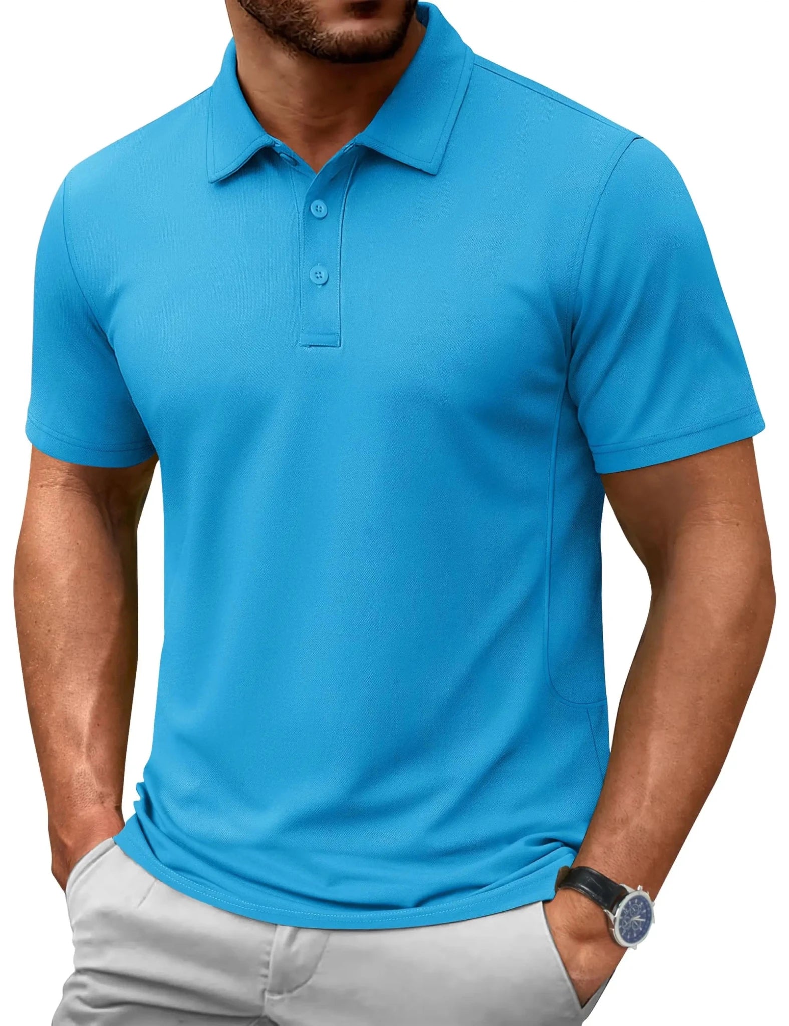 TACVASEN-Polo d'été 72% en coton pour homme, t-shirt de golf respirant, sport actif, randonnée, t-shirts de travail décontractés - FATAONTACVASEN-Polo d'été 72% en coton pour homme, t-shirt de golf respirant, sport actif, randonnée, t-shirts de travail décontractésMode HommeFATAON
