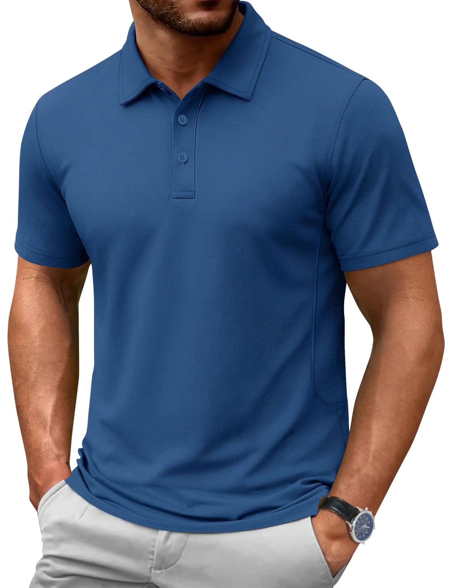 TACVASEN-Polo d'été 72% en coton pour homme, t-shirt de golf respirant, sport actif, randonnée, t-shirts de travail décontractés - FATAONTACVASEN-Polo d'été 72% en coton pour homme, t-shirt de golf respirant, sport actif, randonnée, t-shirts de travail décontractésMode HommeFATAON