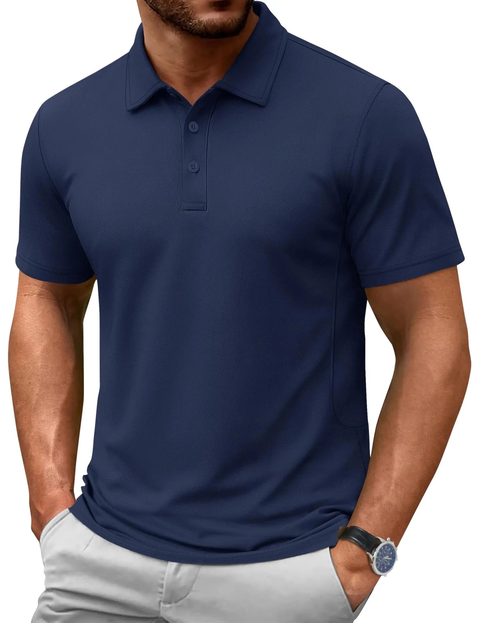 TACVASEN-Polo d'été 72% en coton pour homme, t-shirt de golf respirant, sport actif, randonnée, t-shirts de travail décontractés - FATAONTACVASEN-Polo d'été 72% en coton pour homme, t-shirt de golf respirant, sport actif, randonnée, t-shirts de travail décontractésMode HommeFATAON