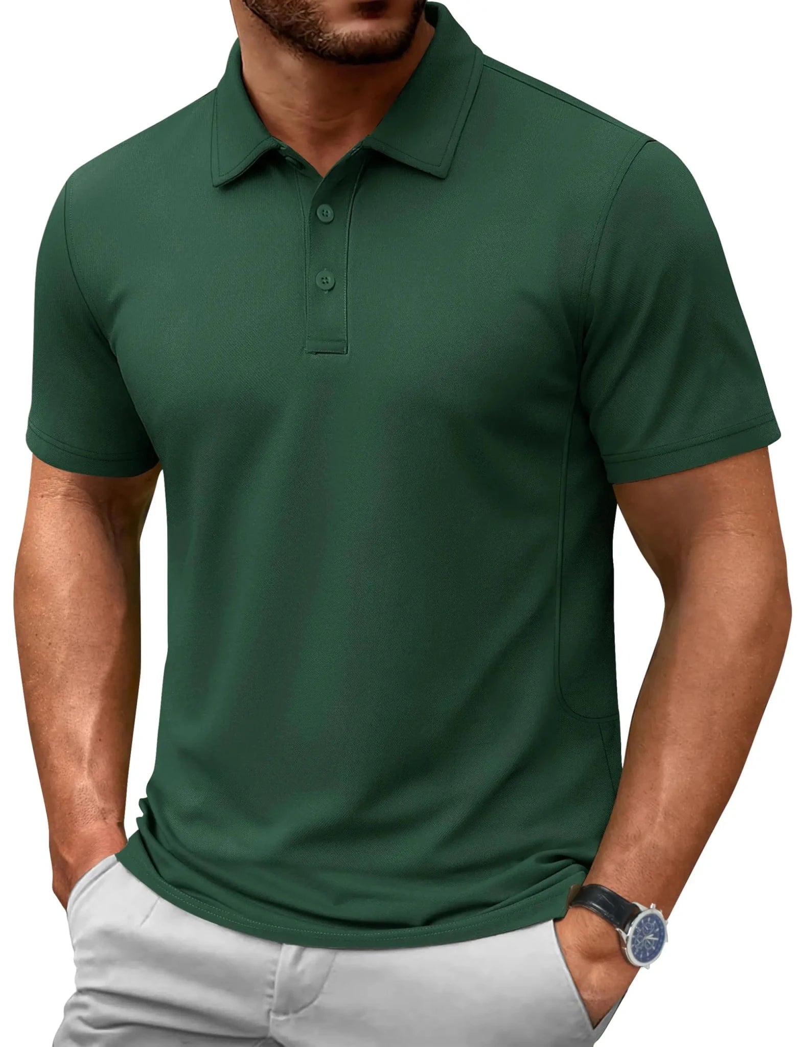 TACVASEN-Polo d'été 72% en coton pour homme, t-shirt de golf respirant, sport actif, randonnée, t-shirts de travail décontractés - FATAONTACVASEN-Polo d'été 72% en coton pour homme, t-shirt de golf respirant, sport actif, randonnée, t-shirts de travail décontractésMode HommeFATAON
