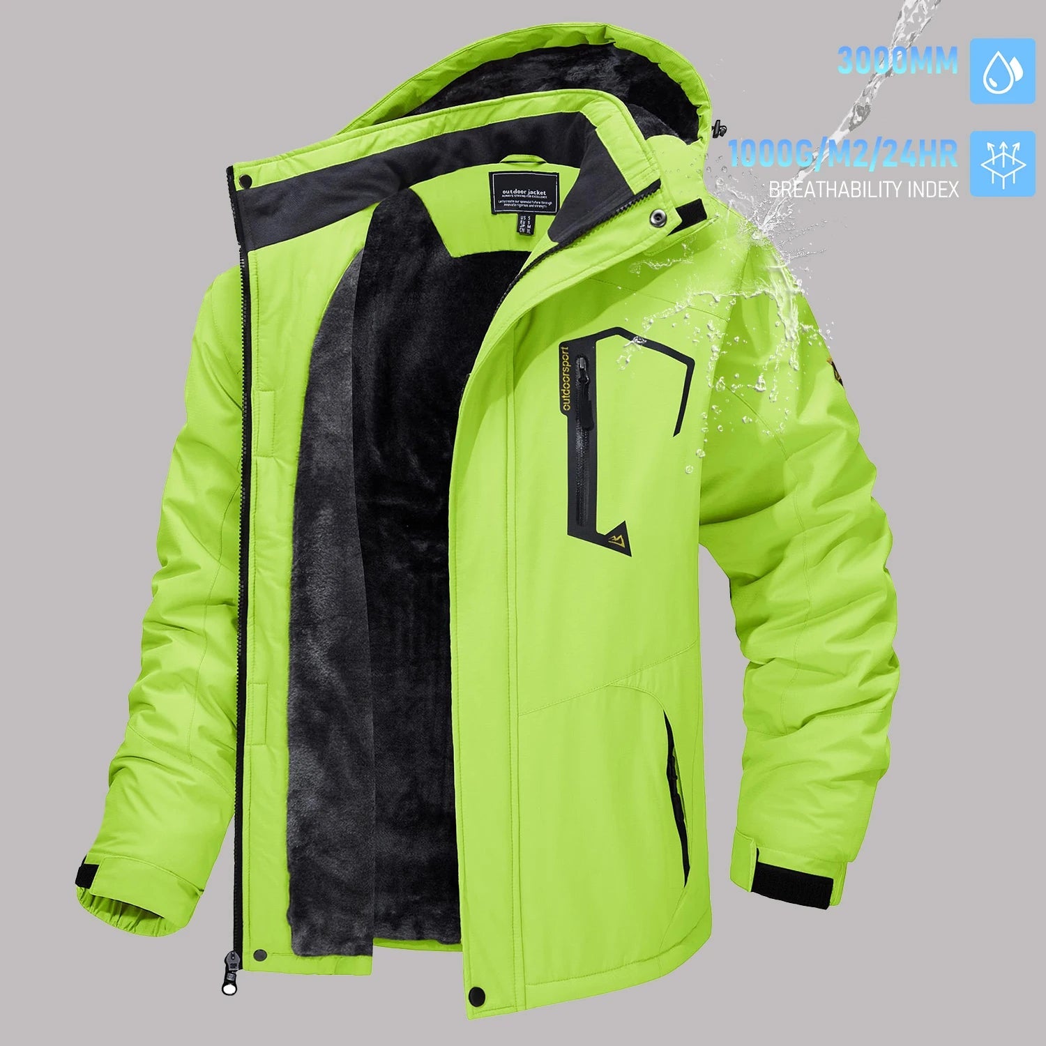 TACVASEN vestes de Ski d'hiver pour hommes manteaux polaires imperméables veste de Snowboard thermique isolée Parka imperméable avec capuche Parka homme - FATAONTACVASEN vestes de Ski d'hiver pour hommes manteaux polaires imperméables veste de Snowboard thermique isolée Parka imperméable avec capuche Parka hommeMode HommeFATAON