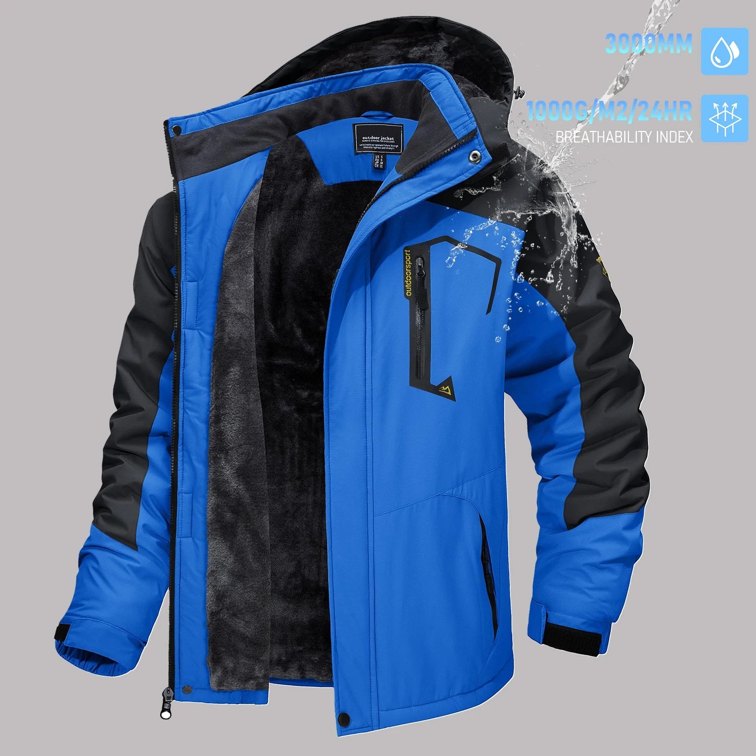 TACVASEN vestes de Ski d'hiver pour hommes manteaux polaires imperméables veste de Snowboard thermique isolée Parka imperméable avec capuche Parka homme - FATAONTACVASEN vestes de Ski d'hiver pour hommes manteaux polaires imperméables veste de Snowboard thermique isolée Parka imperméable avec capuche Parka hommeMode HommeFATAON