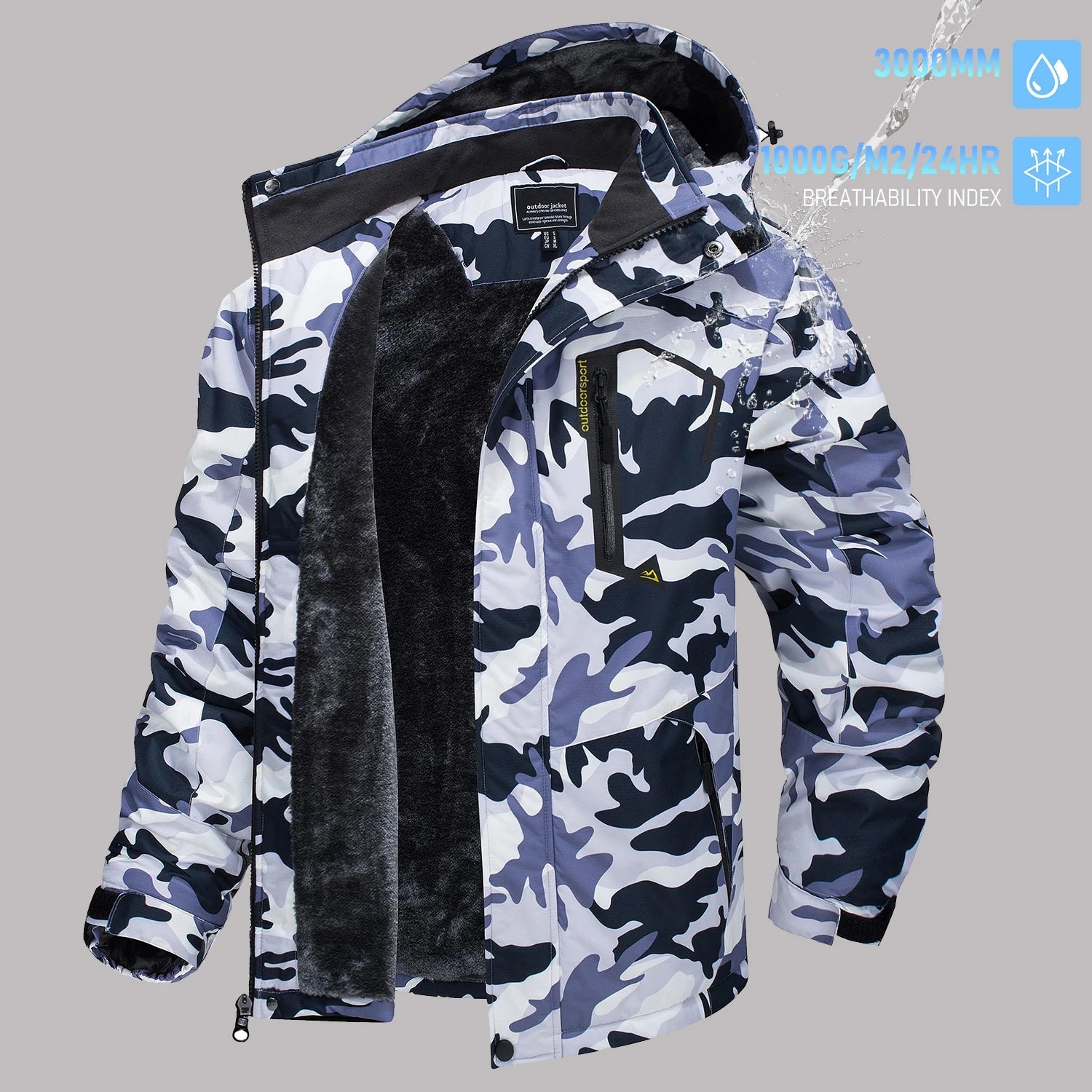 TACVASEN vestes de Ski d'hiver pour hommes manteaux polaires imperméables veste de Snowboard thermique isolée Parka imperméable avec capuche Parka homme - FATAONTACVASEN vestes de Ski d'hiver pour hommes manteaux polaires imperméables veste de Snowboard thermique isolée Parka imperméable avec capuche Parka hommeMode HommeFATAON