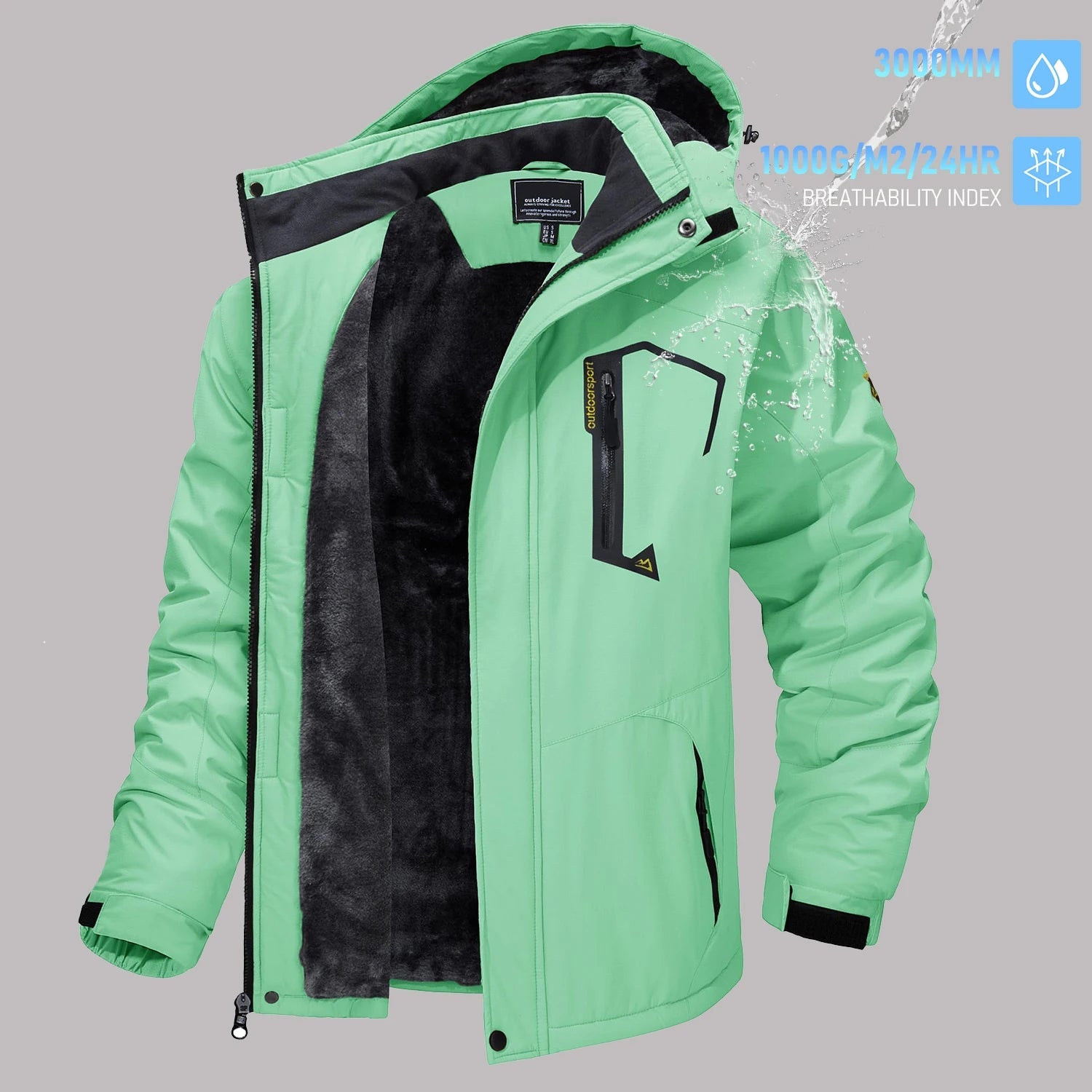 TACVASEN vestes de Ski d'hiver pour hommes manteaux polaires imperméables veste de Snowboard thermique isolée Parka imperméable avec capuche Parka homme - FATAONTACVASEN vestes de Ski d'hiver pour hommes manteaux polaires imperméables veste de Snowboard thermique isolée Parka imperméable avec capuche Parka hommeMode HommeFATAON