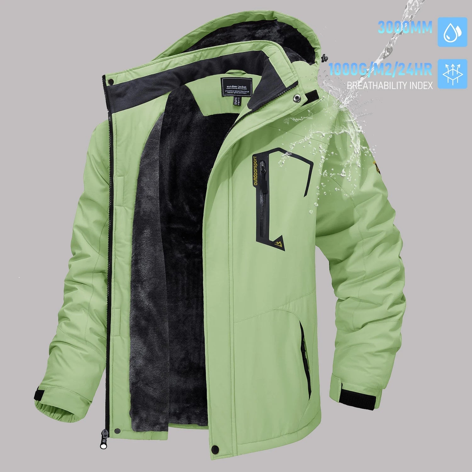 TACVASEN vestes de Ski d'hiver pour hommes manteaux polaires imperméables veste de Snowboard thermique isolée Parka imperméable avec capuche Parka homme - FATAONTACVASEN vestes de Ski d'hiver pour hommes manteaux polaires imperméables veste de Snowboard thermique isolée Parka imperméable avec capuche Parka hommeMode HommeFATAON