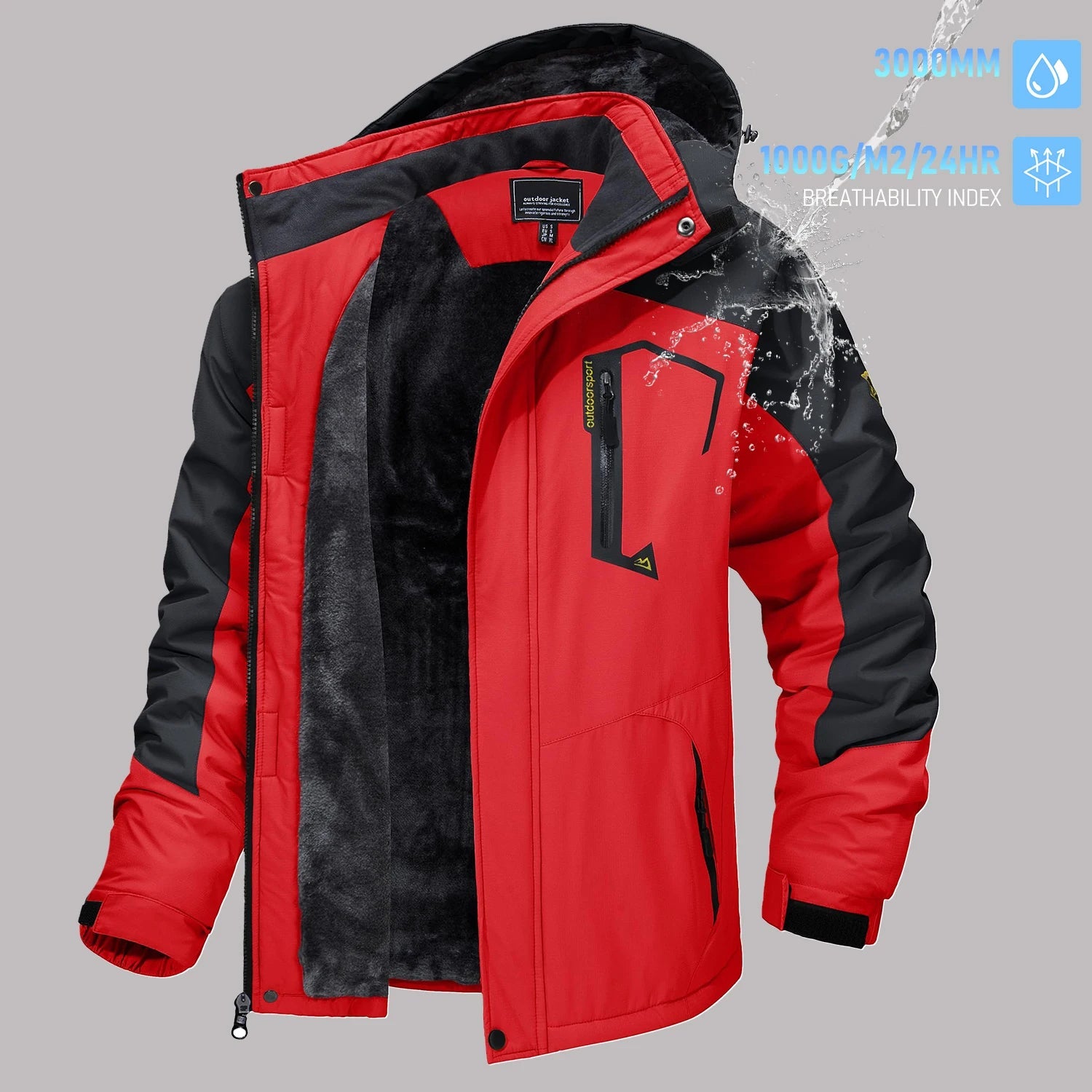TACVASEN vestes de Ski d'hiver pour hommes manteaux polaires imperméables veste de Snowboard thermique isolée Parka imperméable avec capuche Parka homme - FATAONTACVASEN vestes de Ski d'hiver pour hommes manteaux polaires imperméables veste de Snowboard thermique isolée Parka imperméable avec capuche Parka hommeMode HommeFATAON