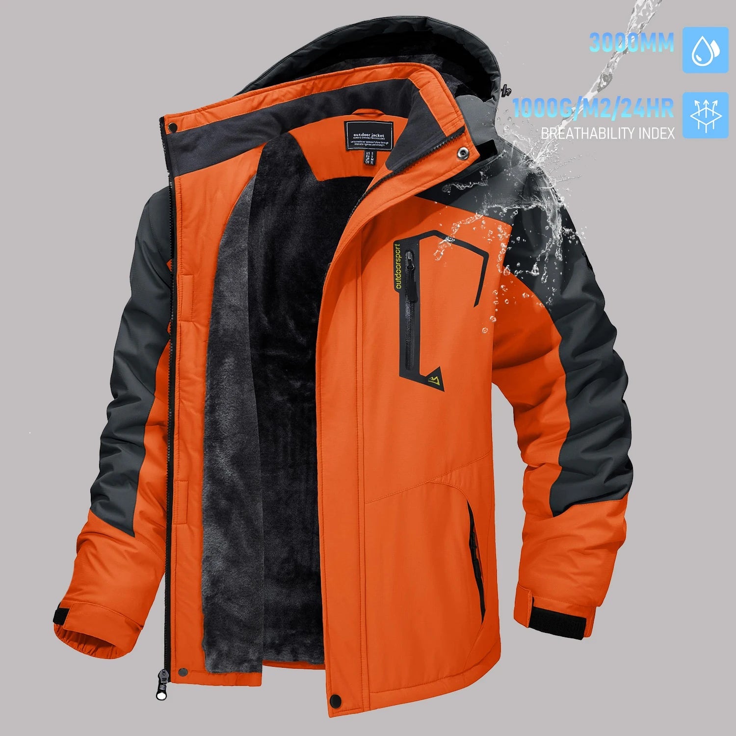 TACVASEN vestes de Ski d'hiver pour hommes manteaux polaires imperméables veste de Snowboard thermique isolée Parka imperméable avec capuche Parka homme - FATAONTACVASEN vestes de Ski d'hiver pour hommes manteaux polaires imperméables veste de Snowboard thermique isolée Parka imperméable avec capuche Parka hommeMode HommeFATAON