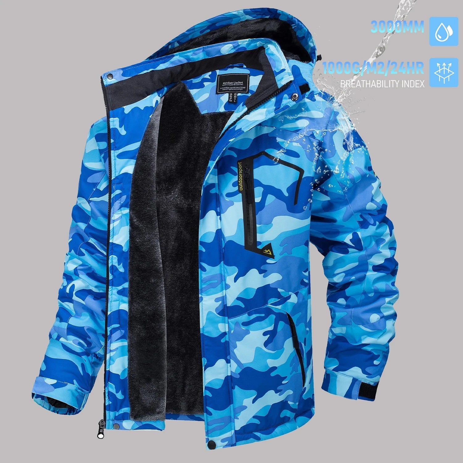TACVASEN vestes de Ski d'hiver pour hommes manteaux polaires imperméables veste de Snowboard thermique isolée Parka imperméable avec capuche Parka homme - FATAONTACVASEN vestes de Ski d'hiver pour hommes manteaux polaires imperméables veste de Snowboard thermique isolée Parka imperméable avec capuche Parka hommeMode HommeFATAON