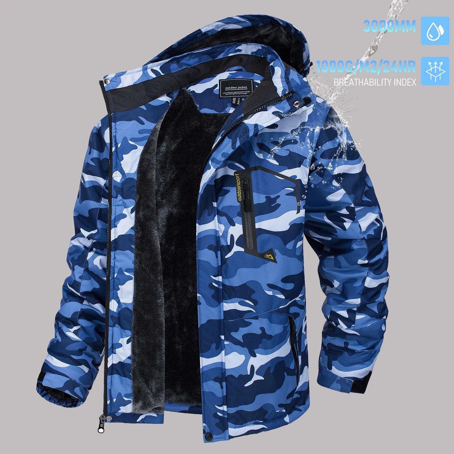 TACVASEN vestes de Ski d'hiver pour hommes manteaux polaires imperméables veste de Snowboard thermique isolée Parka imperméable avec capuche Parka homme - FATAONTACVASEN vestes de Ski d'hiver pour hommes manteaux polaires imperméables veste de Snowboard thermique isolée Parka imperméable avec capuche Parka hommeMode HommeFATAON