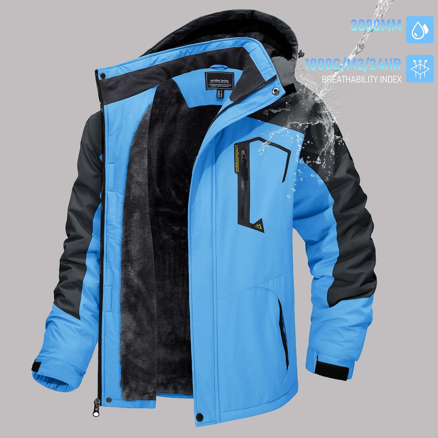 TACVASEN vestes de Ski d'hiver pour hommes manteaux polaires imperméables veste de Snowboard thermique isolée Parka imperméable avec capuche Parka homme - FATAONTACVASEN vestes de Ski d'hiver pour hommes manteaux polaires imperméables veste de Snowboard thermique isolée Parka imperméable avec capuche Parka hommeMode HommeFATAON