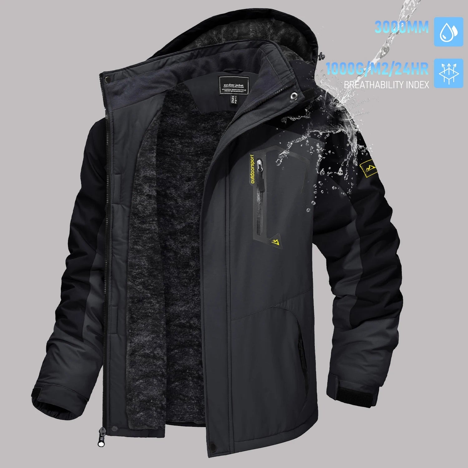 TACVASEN vestes de Ski d'hiver pour hommes manteaux polaires imperméables veste de Snowboard thermique isolée Parka imperméable avec capuche Parka homme - FATAONTACVASEN vestes de Ski d'hiver pour hommes manteaux polaires imperméables veste de Snowboard thermique isolée Parka imperméable avec capuche Parka hommeMode HommeFATAON