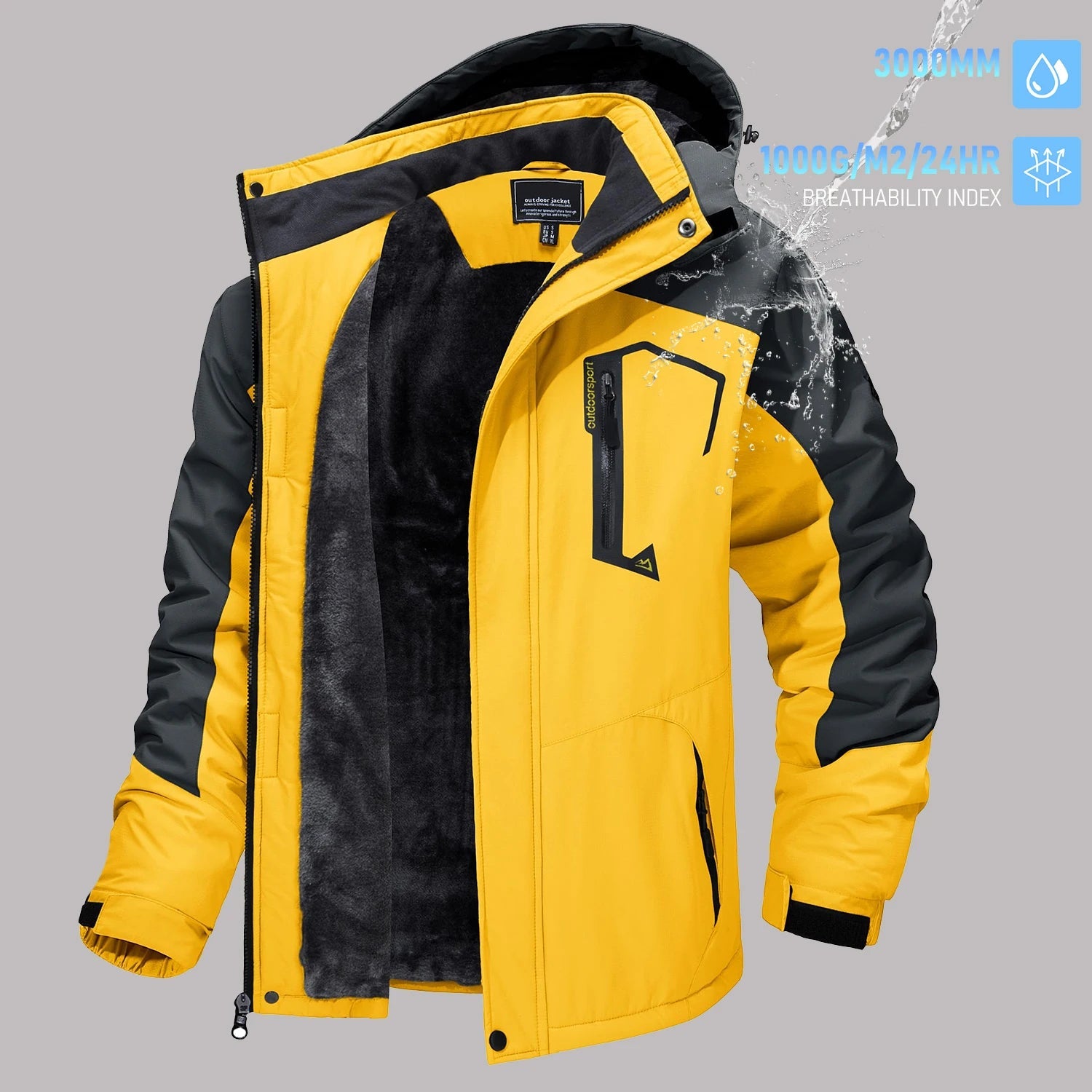 TACVASEN vestes de Ski d'hiver pour hommes manteaux polaires imperméables veste de Snowboard thermique isolée Parka imperméable avec capuche Parka homme - FATAONTACVASEN vestes de Ski d'hiver pour hommes manteaux polaires imperméables veste de Snowboard thermique isolée Parka imperméable avec capuche Parka hommeMode HommeFATAON