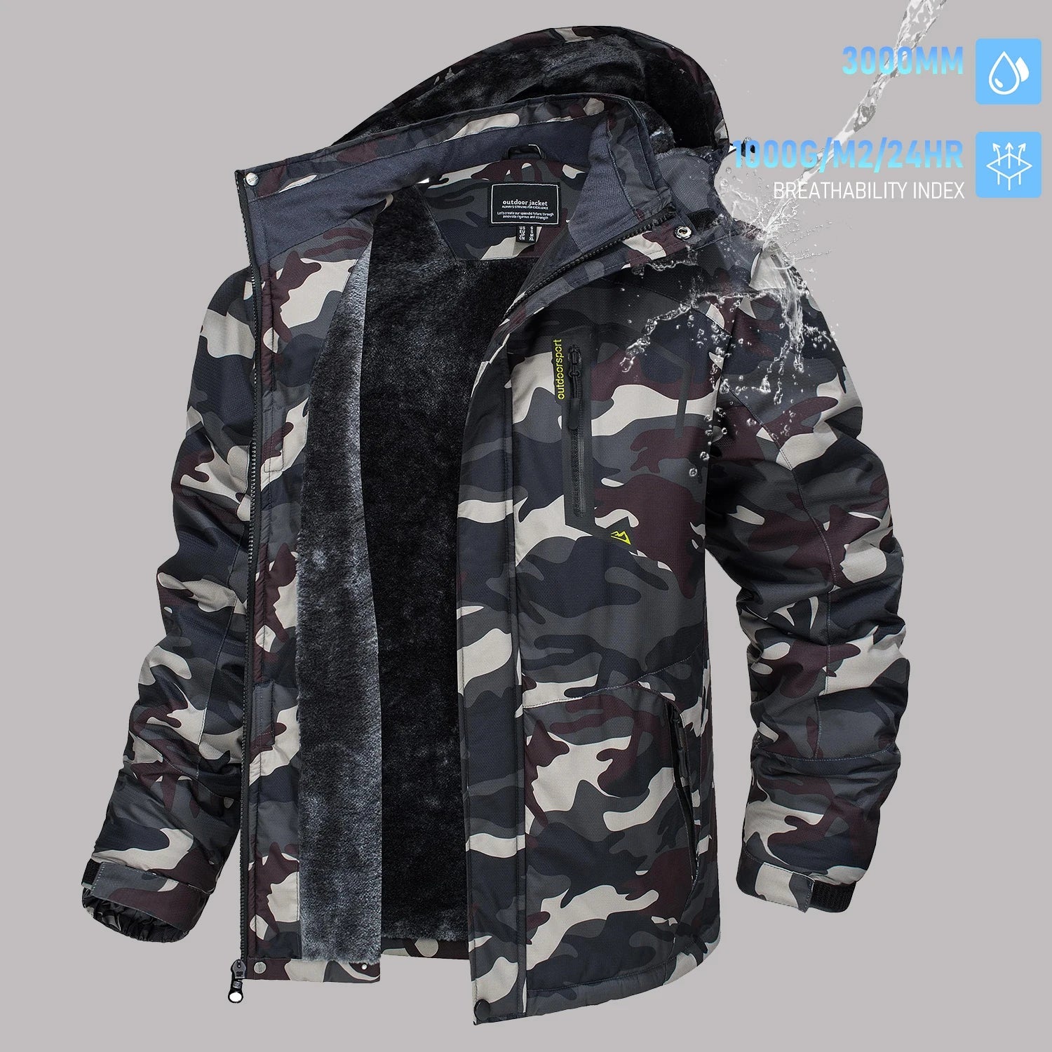 TACVASEN vestes de Ski d'hiver pour hommes manteaux polaires imperméables veste de Snowboard thermique isolée Parka imperméable avec capuche Parka homme - FATAONTACVASEN vestes de Ski d'hiver pour hommes manteaux polaires imperméables veste de Snowboard thermique isolée Parka imperméable avec capuche Parka hommeMode HommeFATAON
