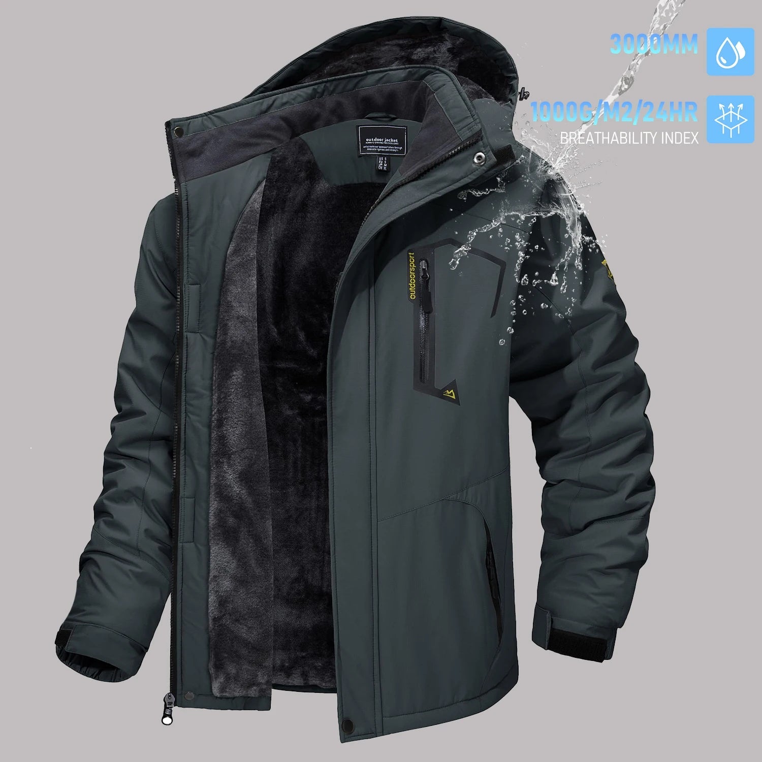TACVASEN vestes de Ski d'hiver pour hommes manteaux polaires imperméables veste de Snowboard thermique isolée Parka imperméable avec capuche Parka homme - FATAONTACVASEN vestes de Ski d'hiver pour hommes manteaux polaires imperméables veste de Snowboard thermique isolée Parka imperméable avec capuche Parka hommeMode HommeFATAON