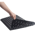 Tapis de bain antidérapant en PVC, avec ventouses et trous de vidange, 15x27,6 pouces/38x70cm, tapis de douche à vidange rapide, tapis de baignoire, 1 pièce - FATAONTapis de bain antidérapant en PVC, avec ventouses et trous de vidange, 15x27,6 pouces/38x70cm, tapis de douche à vidange rapide, tapis de baignoire, 1 pièceSolutions MaisonFATAON