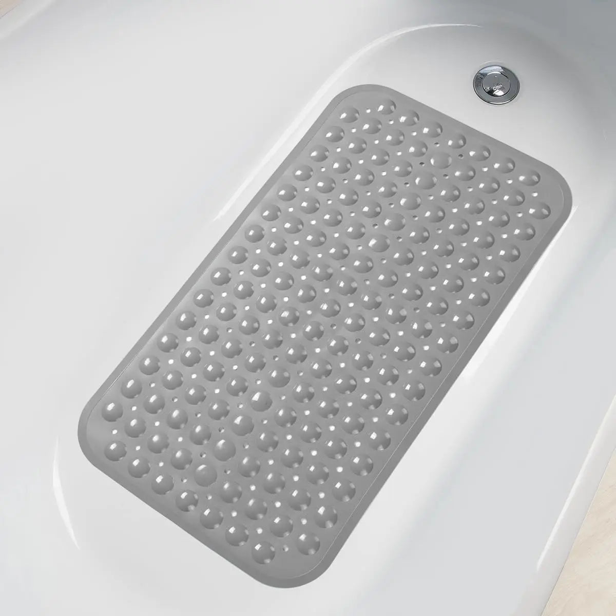 Tapis de bain antidérapant en PVC, avec ventouses et trous de vidange, 15x27,6 pouces/38x70cm, tapis de douche à vidange rapide, tapis de baignoire, 1 pièce - FATAONTapis de bain antidérapant en PVC, avec ventouses et trous de vidange, 15x27,6 pouces/38x70cm, tapis de douche à vidange rapide, tapis de baignoire, 1 pièceSolutions MaisonFATAON