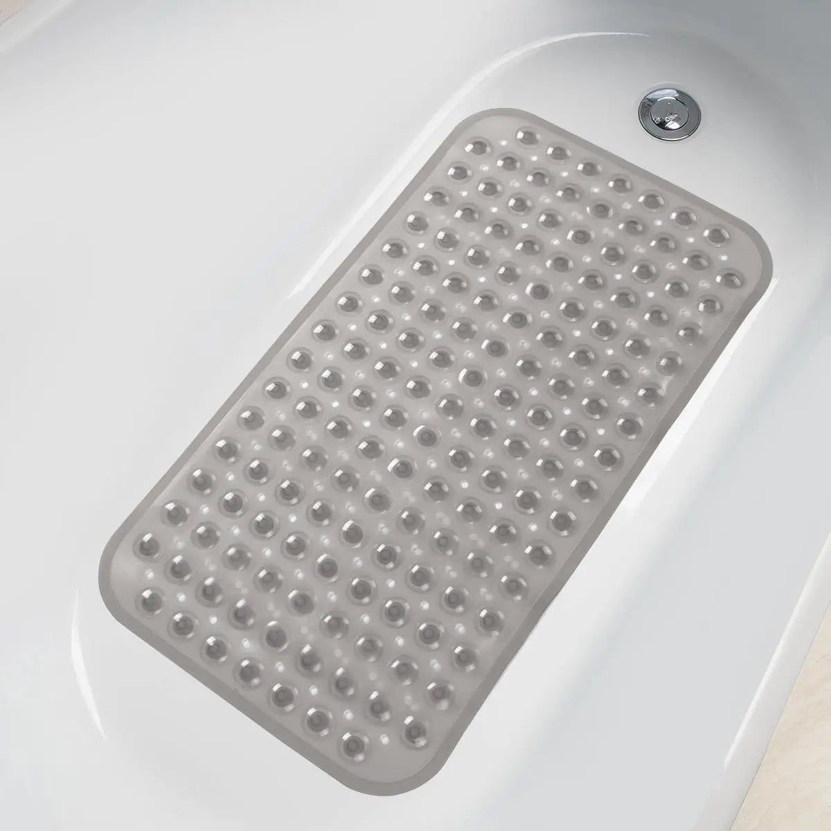 Tapis de bain antidérapant en PVC, avec ventouses et trous de vidange, 15x27,6 pouces/38x70cm, tapis de douche à vidange rapide, tapis de baignoire, 1 pièce - FATAONTapis de bain antidérapant en PVC, avec ventouses et trous de vidange, 15x27,6 pouces/38x70cm, tapis de douche à vidange rapide, tapis de baignoire, 1 pièceSolutions MaisonFATAON