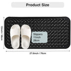 Tapis de bain antidérapant en PVC, avec ventouses et trous de vidange, 15x27,6 pouces/38x70cm, tapis de douche à vidange rapide, tapis de baignoire, 1 pièce - FATAONTapis de bain antidérapant en PVC, avec ventouses et trous de vidange, 15x27,6 pouces/38x70cm, tapis de douche à vidange rapide, tapis de baignoire, 1 pièceSolutions MaisonFATAON