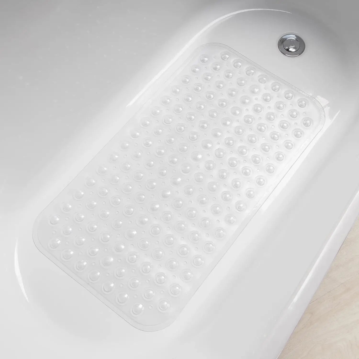Tapis de bain antidérapant en PVC, avec ventouses et trous de vidange, 15x27,6 pouces/38x70cm, tapis de douche à vidange rapide, tapis de baignoire, 1 pièce - FATAONTapis de bain antidérapant en PVC, avec ventouses et trous de vidange, 15x27,6 pouces/38x70cm, tapis de douche à vidange rapide, tapis de baignoire, 1 pièceSolutions MaisonFATAON