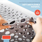 Tapis de bain antidérapant et tapis de douche avec ventouses et trous de vidange, doux, lavable en Machine, tapis de baignoire antidérapant, tapis de douche pour l'intérieur - FATAONTapis de bain antidérapant et tapis de douche avec ventouses et trous de vidange, doux, lavable en Machine, tapis de baignoire antidérapant, tapis de douche pour l'intérieurSolutions MaisonFATAON