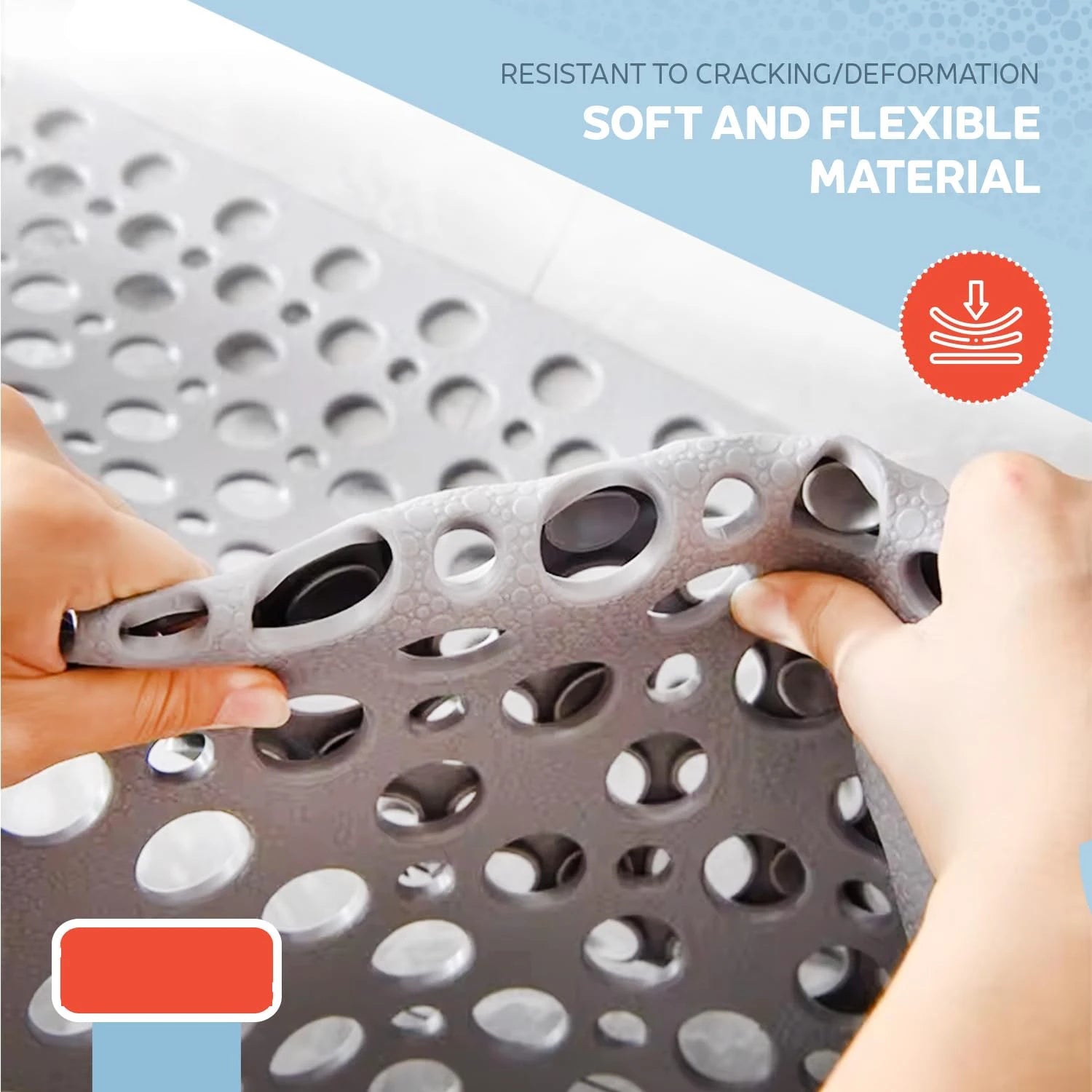 Tapis de bain antidérapant et tapis de douche avec ventouses et trous de vidange, doux, lavable en Machine, tapis de baignoire antidérapant, tapis de douche pour l'intérieur - FATAONTapis de bain antidérapant et tapis de douche avec ventouses et trous de vidange, doux, lavable en Machine, tapis de baignoire antidérapant, tapis de douche pour l'intérieurSolutions MaisonFATAON