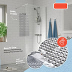 Tapis de bain antidérapant et tapis de douche avec ventouses et trous de vidange, doux, lavable en Machine, tapis de baignoire antidérapant, tapis de douche pour l'intérieur - FATAONTapis de bain antidérapant et tapis de douche avec ventouses et trous de vidange, doux, lavable en Machine, tapis de baignoire antidérapant, tapis de douche pour l'intérieurSolutions MaisonFATAON