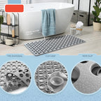 Tapis de bain antidérapant et tapis de douche avec ventouses et trous de vidange, doux, lavable en Machine, tapis de baignoire antidérapant, tapis de douche pour l'intérieur - FATAONTapis de bain antidérapant et tapis de douche avec ventouses et trous de vidange, doux, lavable en Machine, tapis de baignoire antidérapant, tapis de douche pour l'intérieurSolutions MaisonFATAON