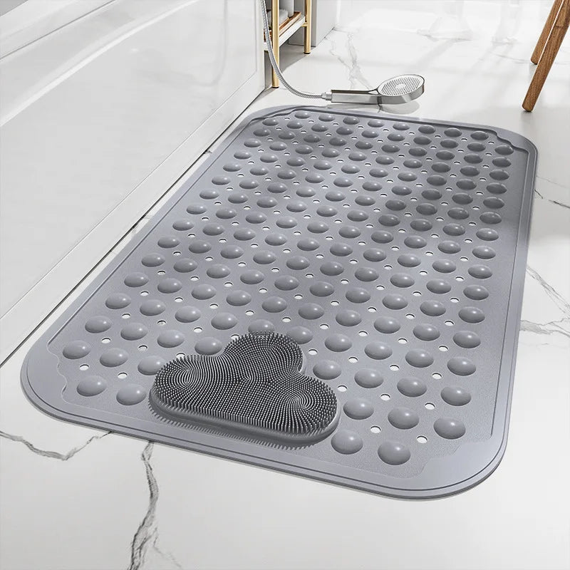 Tapis de douche antidérapant en PVC, 1 pièce, avec ventouses et trous de vidange, tapis de douche de Massage, tapis de salle de bain, tapis de baignoire, 15,7x27,5 pouces - FATAONTapis de douche antidérapant en PVC, 1 pièce, avec ventouses et trous de vidange, tapis de douche de Massage, tapis de salle de bain, tapis de baignoire, 15,7x27,5 poucesSolutions MaisonFATAON