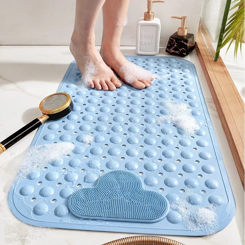 Tapis de douche antidérapant en PVC, 1 pièce, avec ventouses et trous de vidange, tapis de douche de Massage, tapis de salle de bain, tapis de baignoire, 15,7x27,5 pouces - FATAONTapis de douche antidérapant en PVC, 1 pièce, avec ventouses et trous de vidange, tapis de douche de Massage, tapis de salle de bain, tapis de baignoire, 15,7x27,5 poucesSolutions MaisonFATAON