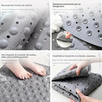 Tapis de douche d'angle antidérapant - 53x53cm - Tapis de douche d'angle pour l'intérieur de la douche, tapis de bain triangulaire antidérapant pour la salle de bain - FATAONTapis de douche d'angle antidérapant - 53x53cm - Tapis de douche d'angle pour l'intérieur de la douche, tapis de bain triangulaire antidérapant pour la salle de bainSolutions MaisonFATAON