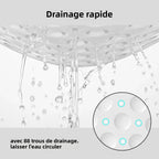 Tapis de douche d'angle antidérapant - 53x53cm - Tapis de douche d'angle pour l'intérieur de la douche, tapis de bain triangulaire antidérapant pour la salle de bain - FATAONTapis de douche d'angle antidérapant - 53x53cm - Tapis de douche d'angle pour l'intérieur de la douche, tapis de bain triangulaire antidérapant pour la salle de bainSolutions MaisonFATAON