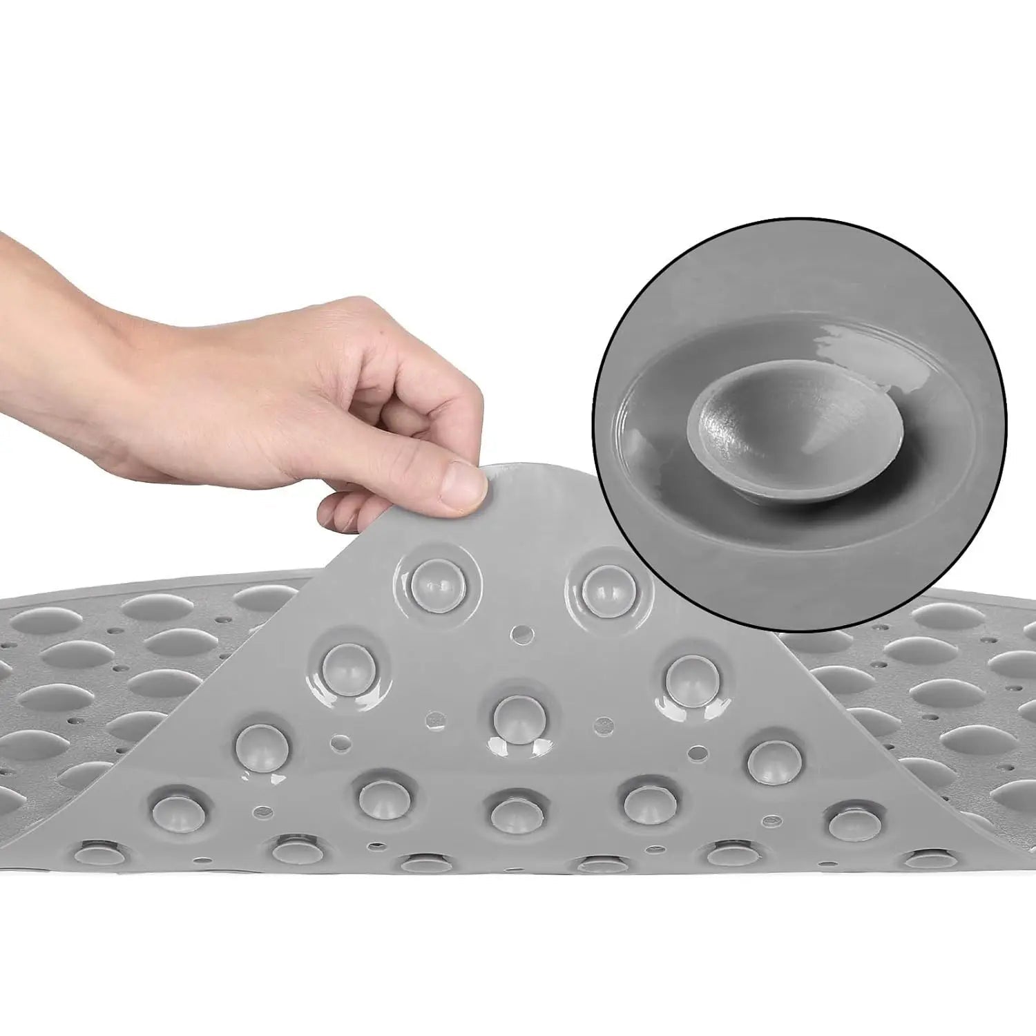 Tapis de douche d'angle antidérapant - 53x53cm - Tapis de douche d'angle pour l'intérieur de la douche, tapis de bain triangulaire antidérapant pour la salle de bain - FATAONTapis de douche d'angle antidérapant - 53x53cm - Tapis de douche d'angle pour l'intérieur de la douche, tapis de bain triangulaire antidérapant pour la salle de bainSolutions MaisonFATAON