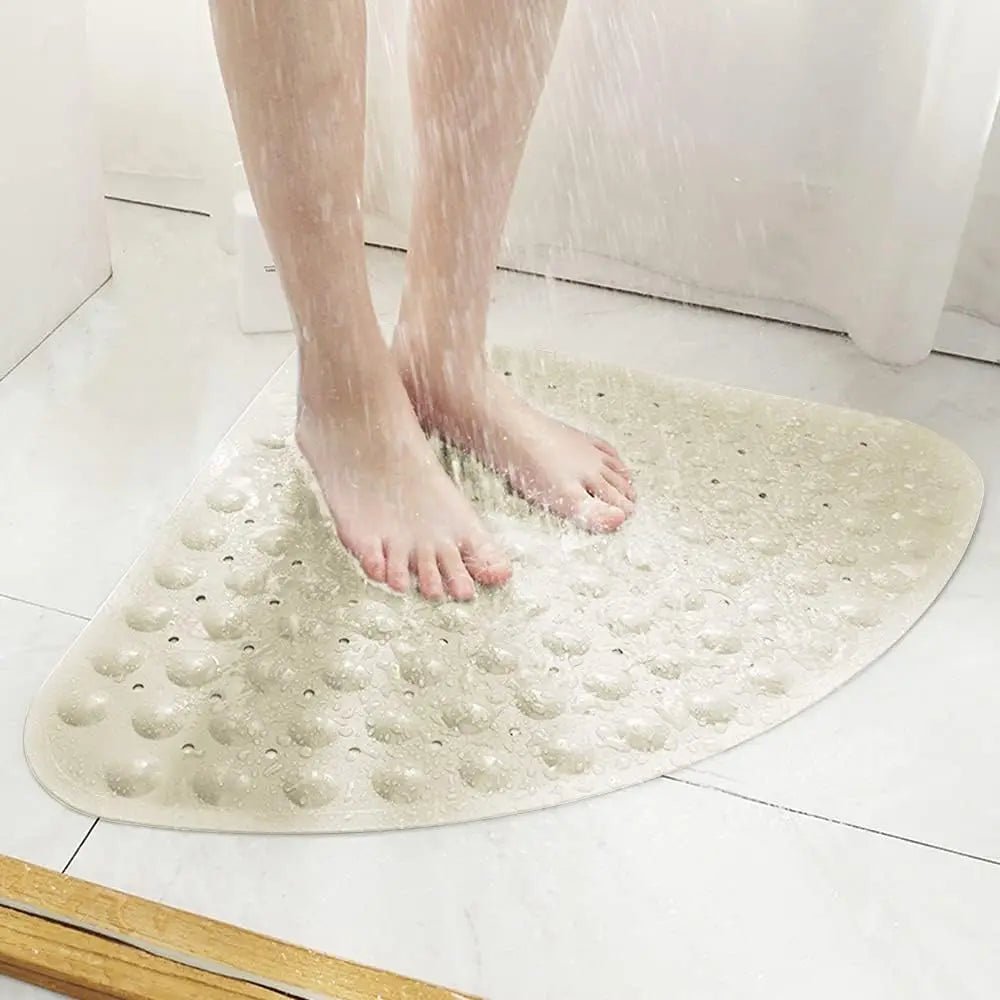 Tapis de douche d'angle antidérapant - 53x53cm - Tapis de douche d'angle pour l'intérieur de la douche, tapis de bain triangulaire antidérapant pour la salle de bain - FATAONTapis de douche d'angle antidérapant - 53x53cm - Tapis de douche d'angle pour l'intérieur de la douche, tapis de bain triangulaire antidérapant pour la salle de bainSolutions MaisonFATAON