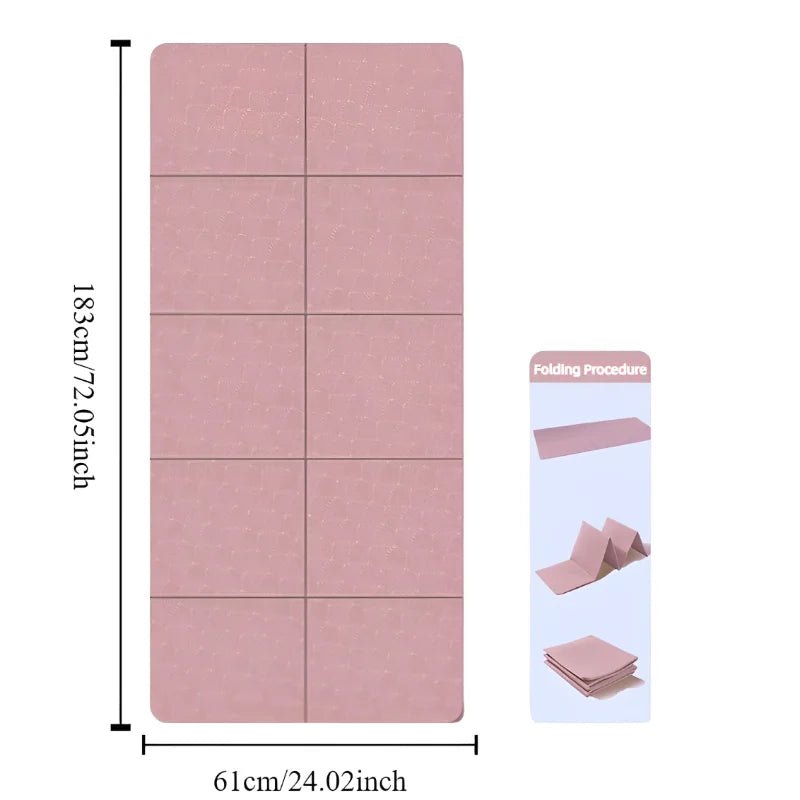 Tapis de Yoga pliable écologique Tpe pliant voyage exercice de Fitness Double face antidérapant pour les Pilates et les entraînements au sol - FATAONTapis de Yoga pliable écologique Tpe pliant voyage exercice de Fitness Double face antidérapant pour les Pilates et les entraînements au solFitness & SportFATAON