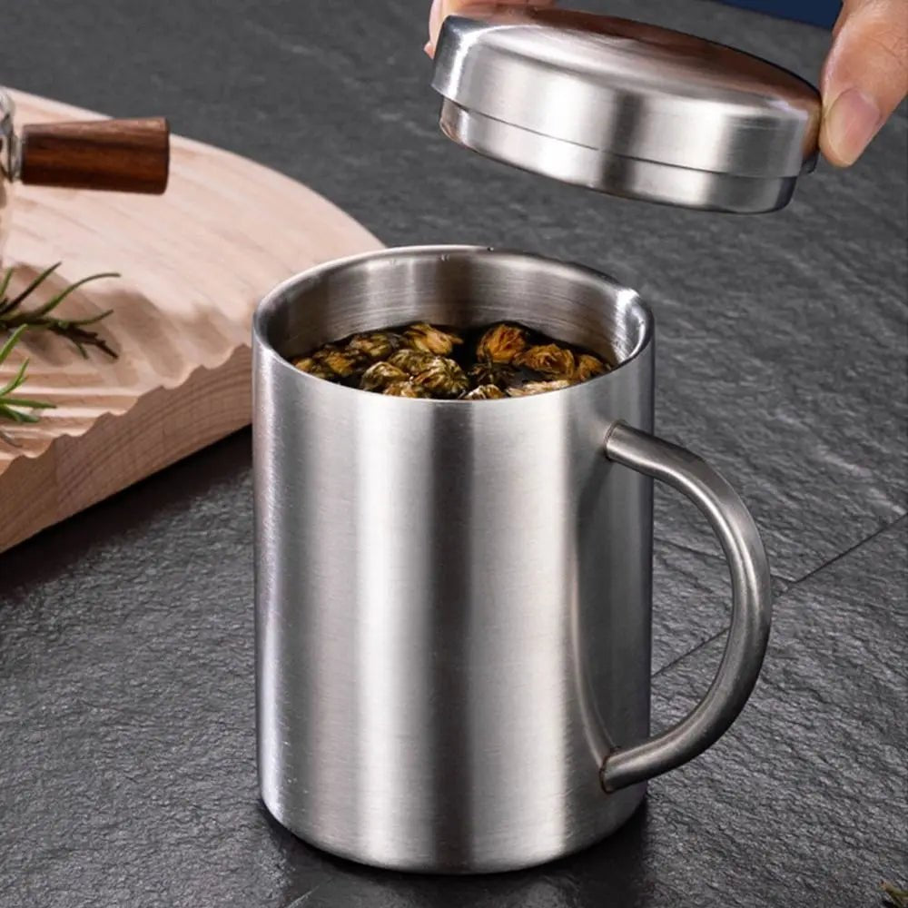 Tasse à café en acier inoxydable, double couche, anti-brûlure, portable, clics, bière, thé, jus, gobelet thermique, 200 ml, 300 ml, 400ml, 1 pièce - FATAONTasse à café en acier inoxydable, double couche, anti-brûlure, portable, clics, bière, thé, jus, gobelet thermique, 200 ml, 300 ml, 400ml, 1 pièceSolutions MaisonFATAON
